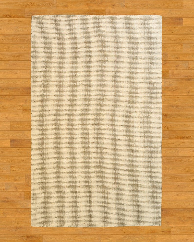 Leroy Hand-Loomed Wool Jute 8X10 Ft. Contemporary Area Rug Carpet, 8' X 10'