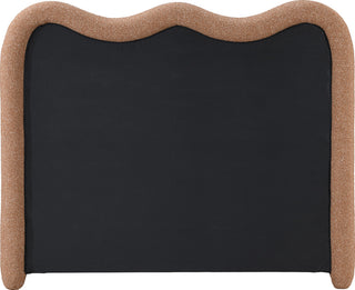 Gavin Upholstered Bed, Cognac, King, Chenille Fabric