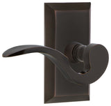 Studio Plate With Manor Lever, Timeless Bronze, Privacy, Left-Handed