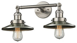 Railroad 2-Light LED Bath Fixture, Brushed Satin Nickel
