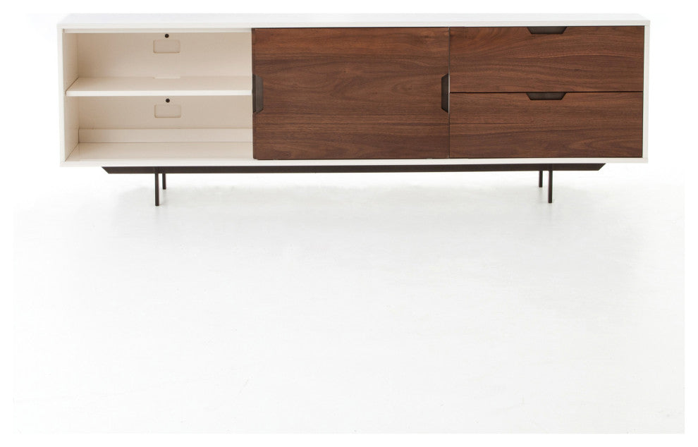 Tucker Large Media Console, White