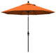 9' Bronze Collar Tilt Lift Fiberglass Rib Aluminum Umbrella, Sunbrella, Tuscan