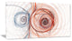 Brown Blue Fractal Illustration, Abstract Canvas Art Print, 32x16