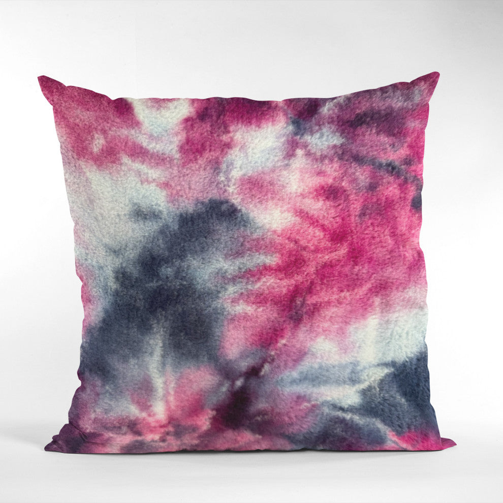 Plutus Fuchsia Purple Fureal Faux Fur Luxury Throw Pillow, 20" x 30" Queen