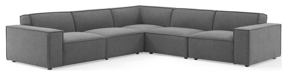 Restore 5-Piece Sectional Sofa - Charcoal