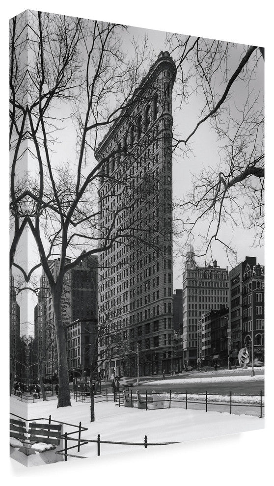 "Flat Iron Building" by Chris Bliss, Canvas Art, 12"x19"