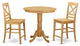 3 Pc Counter Height Dining Room Set - High Table And 2 Counter Height Stool