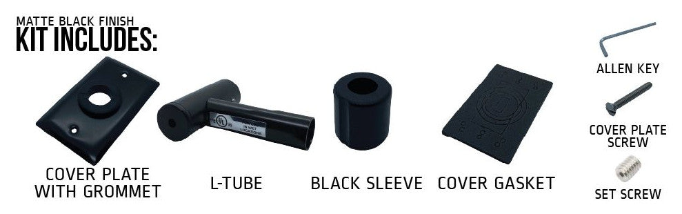 Jeeves Wet Rated Kit, Matte Black