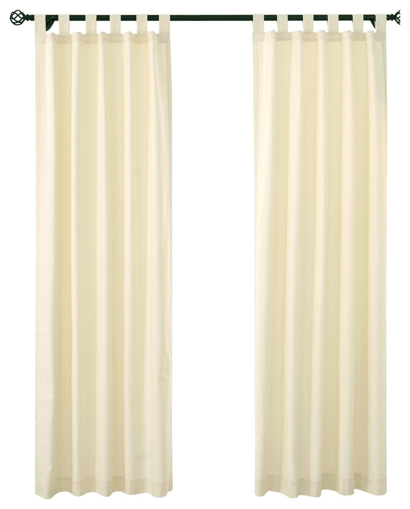Weathermate Tab Top Wide Panel Pair 80 x 84 in Natural