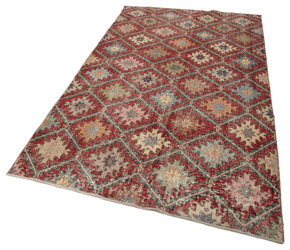 Rug N Carpet - Handwoven Anatolian 5' 1'' x 9' 4'' Rustic Vintage Rug