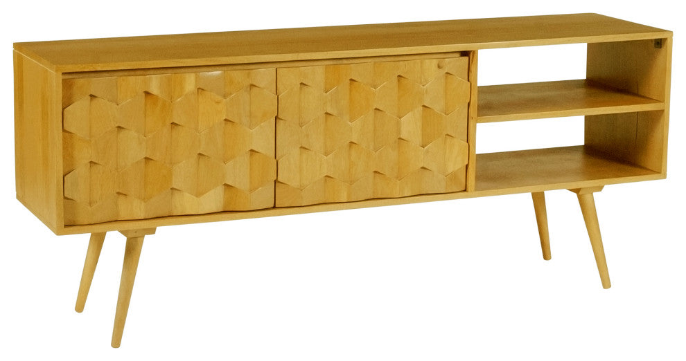 First of A Kind O2 Tv Cabinet Light Golden