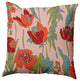 16" x 16" Bold Flower Garden Decorative Indoor Pillow, Red
