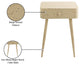 Rylan Iron Night Stand, Beige, Terrazzo