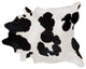 Pergamino Black And White Cowhide Rug, Extra Large