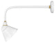 Hinkley Foundry 1-Light Outdoor Wall Mount Lantern, Gloss White