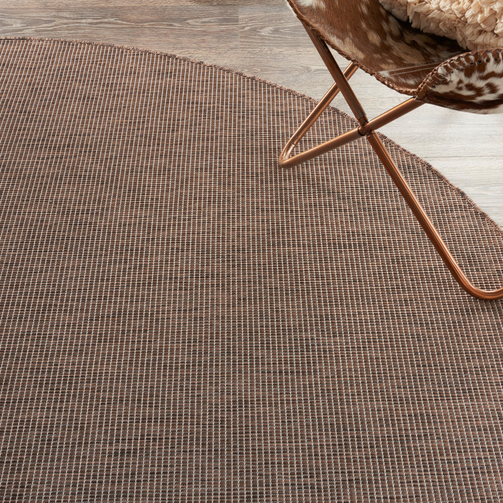 Nourison Positano Contemporary Area Rug, Natural, 8'xround