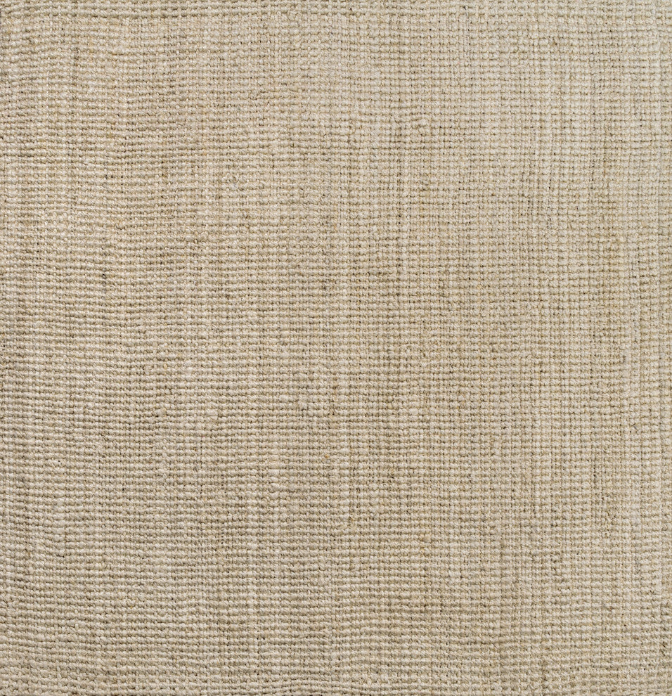 Pata Hand Woven Chunky Jute Light Ivory 6' Square Area Rug