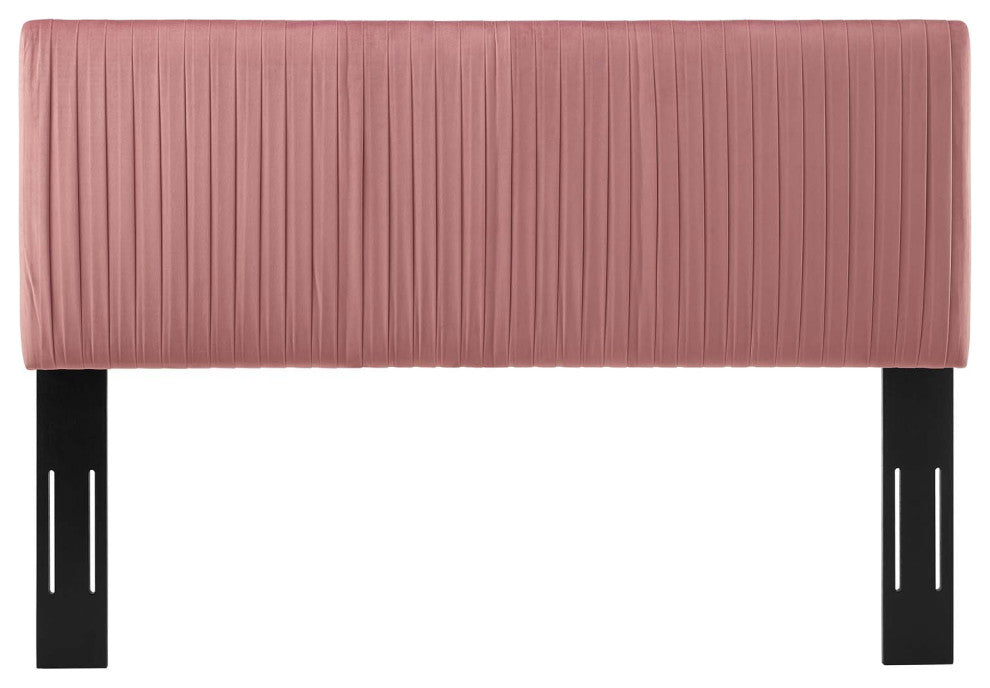 Tufted Headboard, Full Queen Size, Velvet, Pink, Modern Contemporary, Bedroom