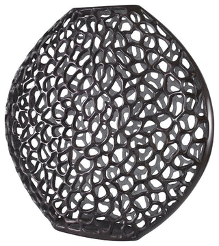 Uttermost 18011 Web 23-1/2" Tall Aluminum Vase - Dark Bronze