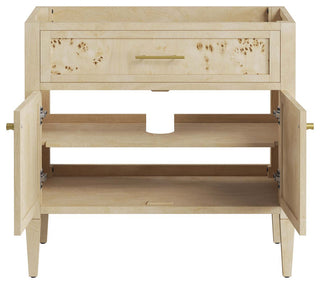 Elysian 36" Wood Bathroom Vanity - White Burl