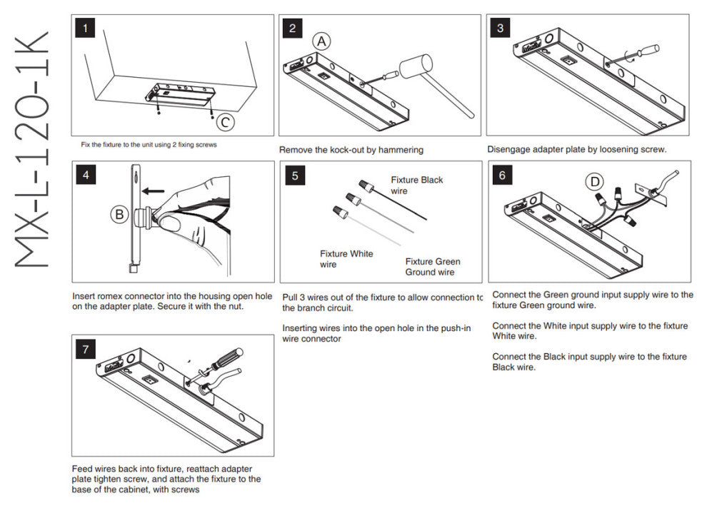 Maxim 89855 CounterMax 36"L LED Under Cabinet Light Bar - 3000K - White