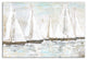 White Painted Sailboats 24x36 Canvas Wall Art