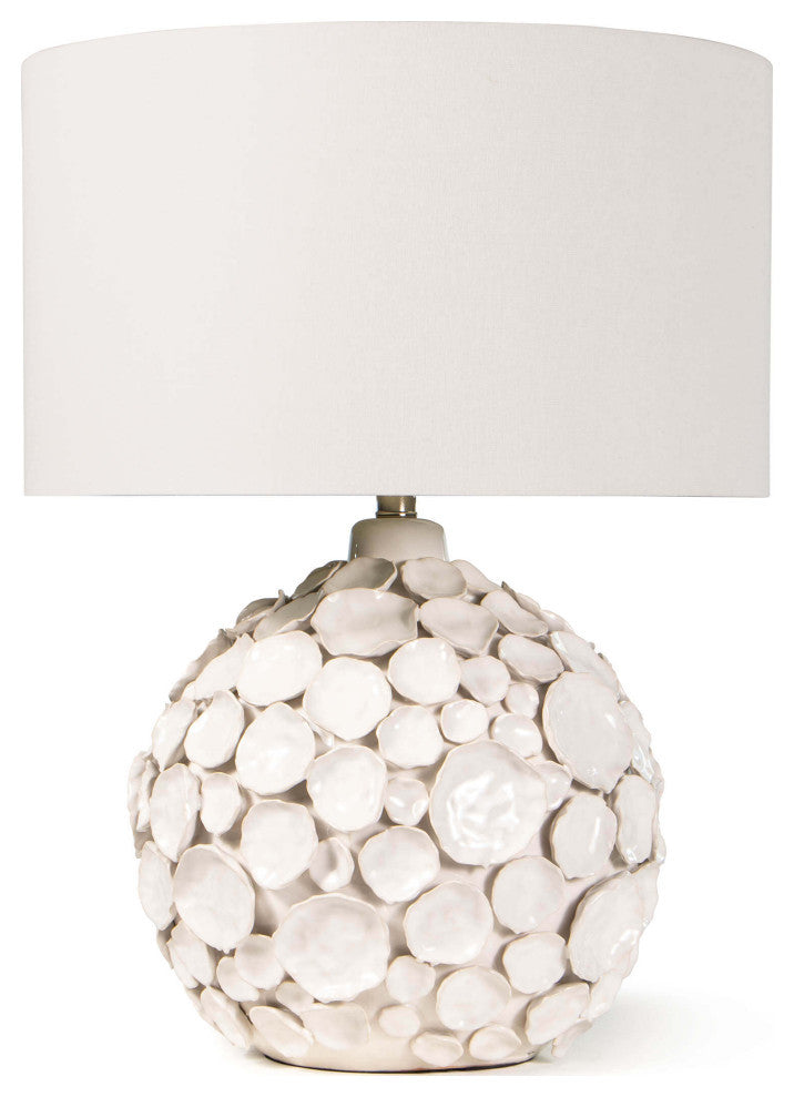 Lucia Ceramic Table Lamp, White