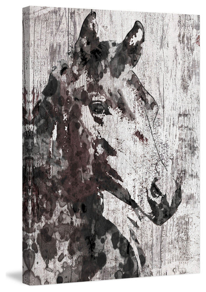 "Black Braid" by Irena Orlov Painting Print Wrapped Canvas, 24x36