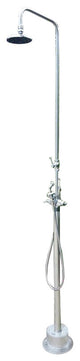 Free Standing Hot and Cold Shower with Hand Spray