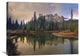 "Castle Mountain And Boreal Forest Reflected In Lake, Alberta, Canada" Artwork