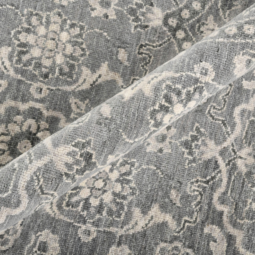 Nuit Arabe Elm Area Rug Ice Blue, 2' X 3'