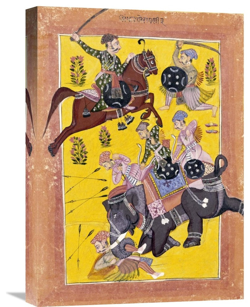 "Sindhu Ragini on Horseback" Artwork, 15" x 22"