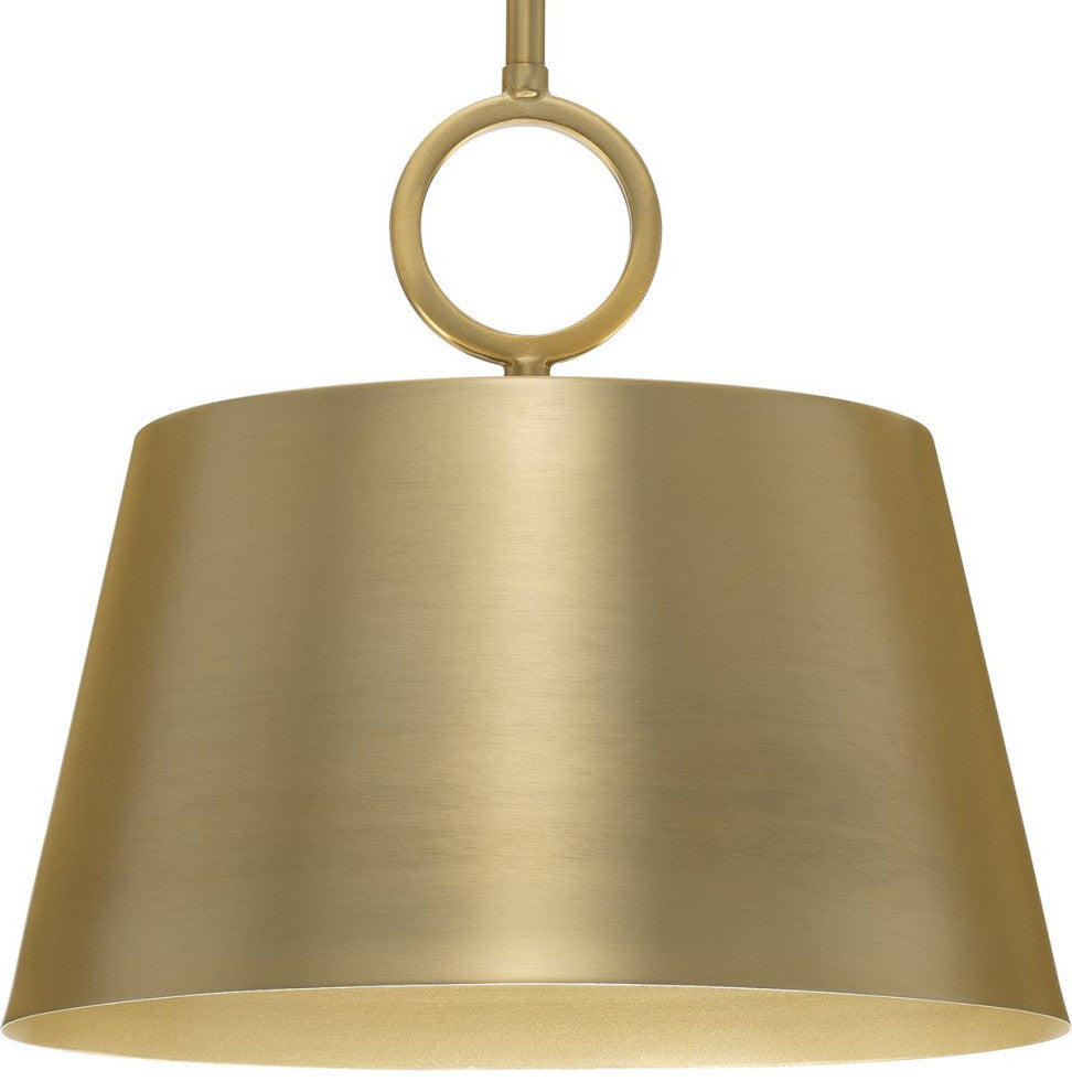Parkhurst Collection One-Light Brushed Bronze Metal Pendant Light