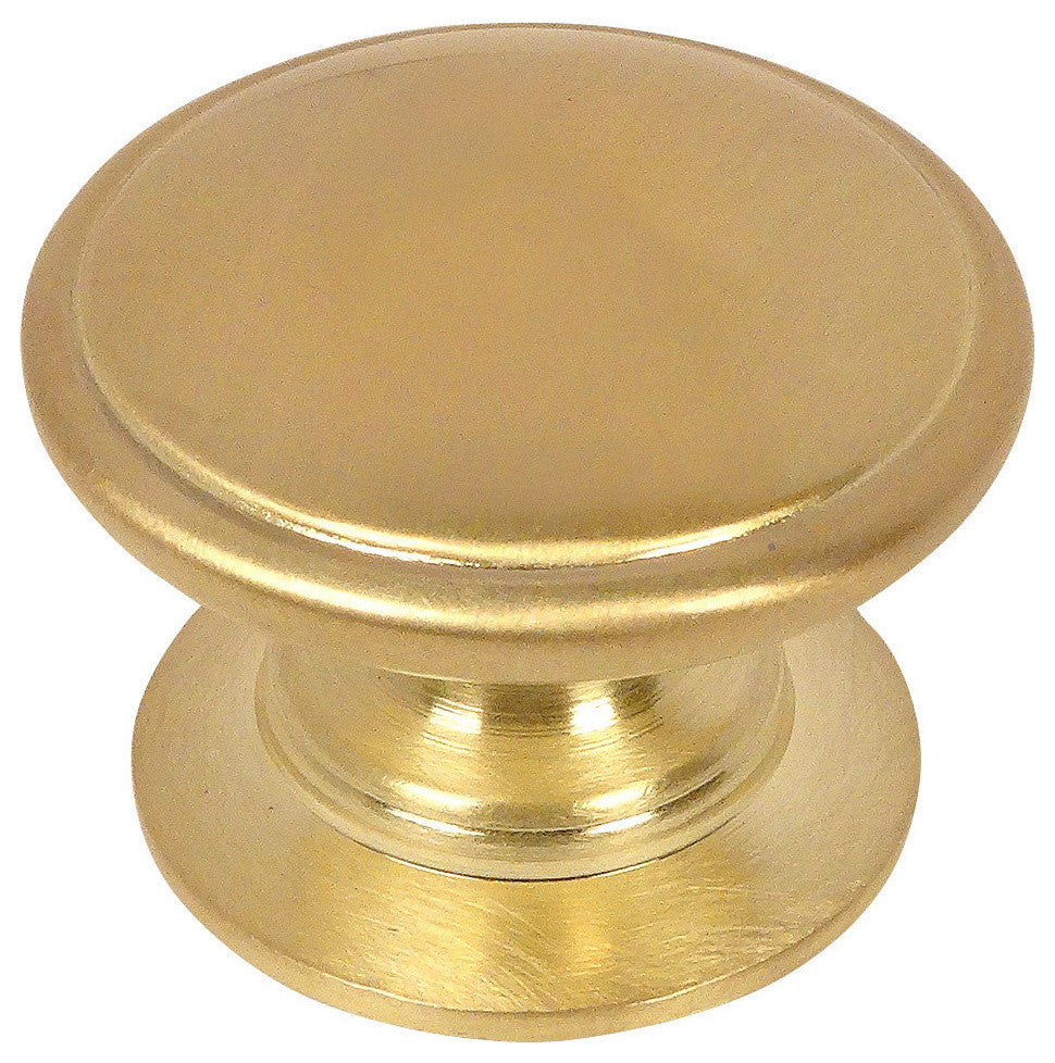 Cosmas 4702BB Brushed Brass Cabinet Knob, Set of 10