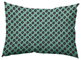 Flower Power Decorative Throw Pillow, Spring Green, 14"x20"