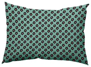 Flower Power Decorative Throw Pillow, Spring Green, 14"x20"