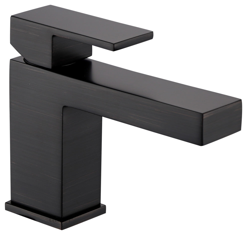 Luxier BSH05-S Single-Handle Bathroom Faucet with Drain, Oil Rubbed Bronze