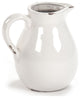 Distressed Crackle Pitcher - Distressed Crackle White, Large