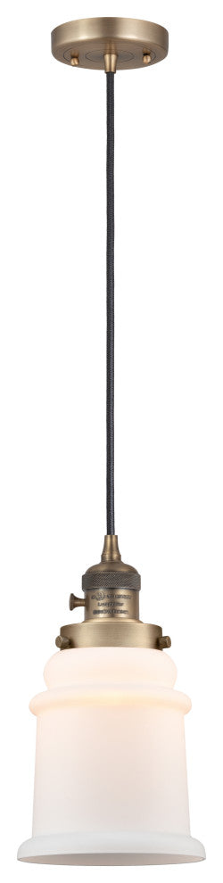 INNOVATIONS 201CSW-BB-G181-LED 1-Light Mini Pendant Brushed Brass