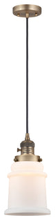 INNOVATIONS 201CSW-BB-G181-LED 1-Light Mini Pendant Brushed Brass
