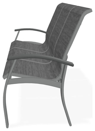 Belle Isle Sling 3-Seat Outdoor Sofa, Collect Charcoal/Graphite