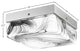 10" 2-Light Flush Mount Light, Brushed Nickel, Onyx Swirl Glass