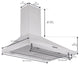 Ancona Convertible 30" Vintage Style Wall Pyramid Range Hood, Stainless Steel