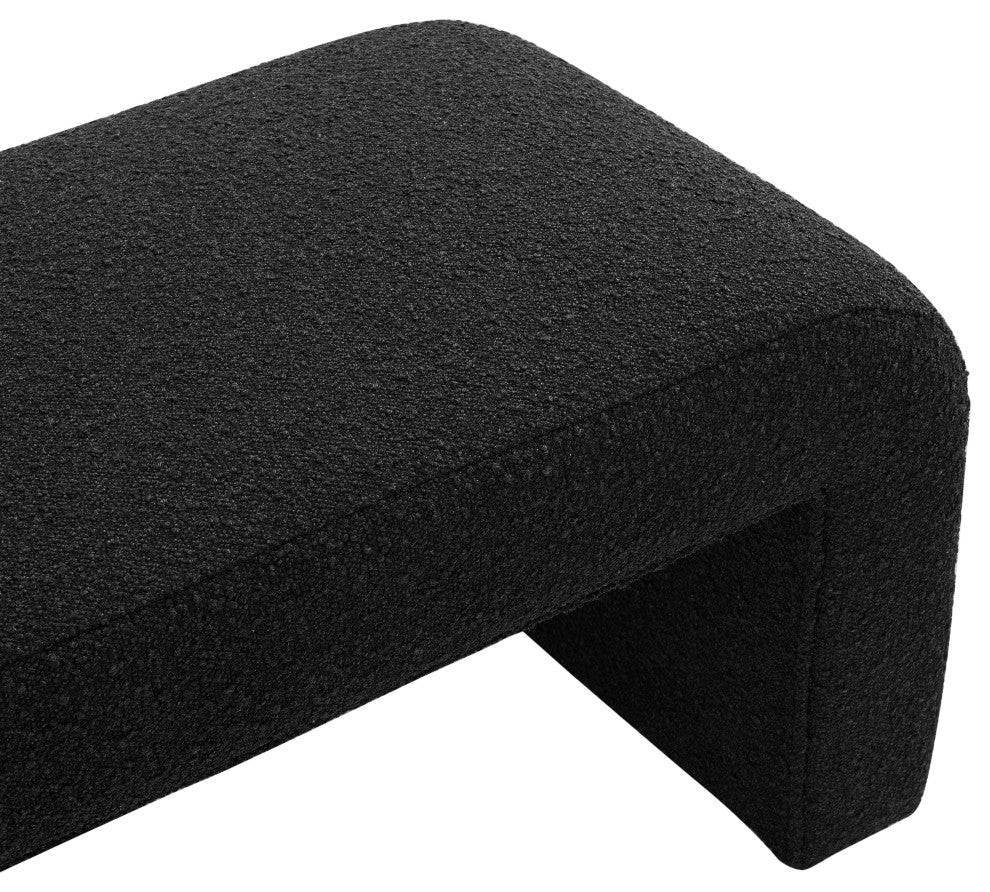 Vioreen Fabric Bench, Stanton Black