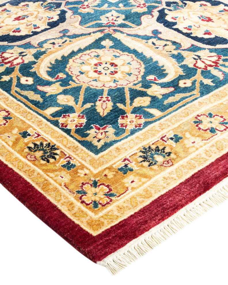 Mogul, One-of-a-Kind Hand-Knotted Area Rug Red, 8' 2" x 10' 5"
