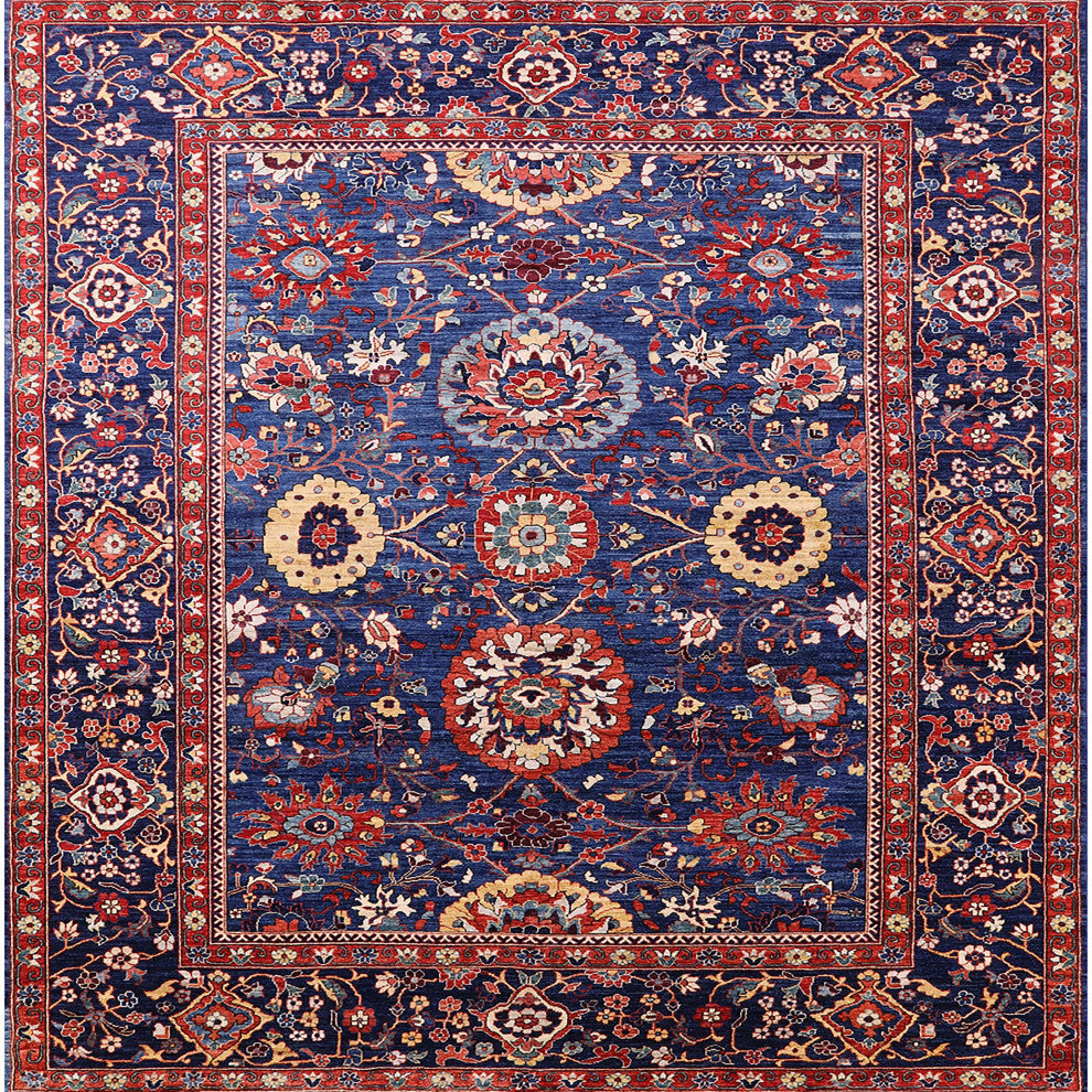 Ahgly Company Indoor Square Mid-Century Modern Area Rugs, 5' Square