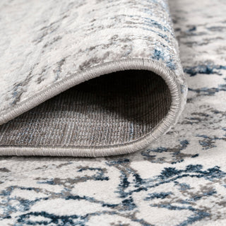Tidal Modern Strie' Area Rug, Gray/Blue, 4 X 6