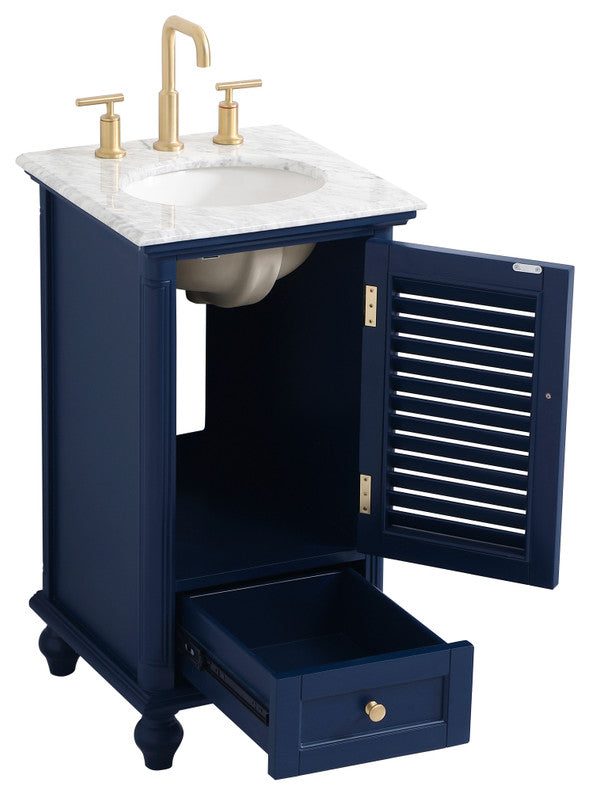 Home Living 19" Single Bathroom Vanity, Blue