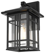Home Living 13" Outdoor Wall sconce, Black