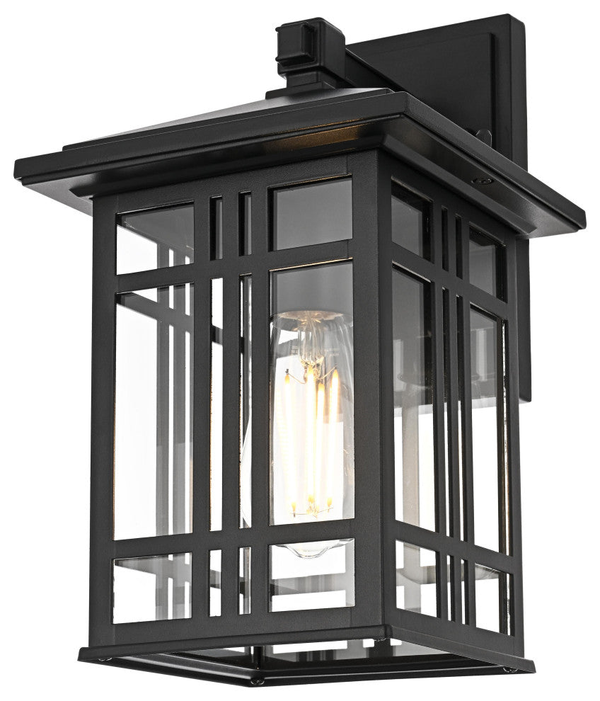 Home Living 13" Outdoor Wall sconce, Black